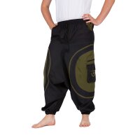 Goa Pluderhose "Om" schwarz S