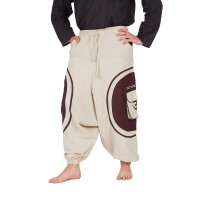 Goa Pluderhose "Om" natur / braun XL