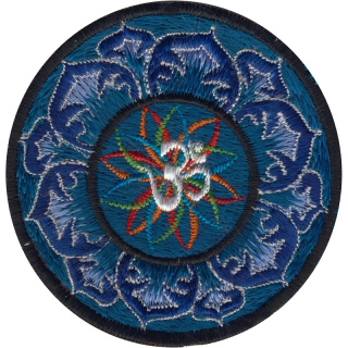 Om Mandala Aufnher blau