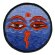 Buddhaauge Aufnäher blau