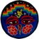 Buddhaauge & Om Aufnäher regenbogen