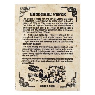 Loktapapier Notizbuch wood wei A6