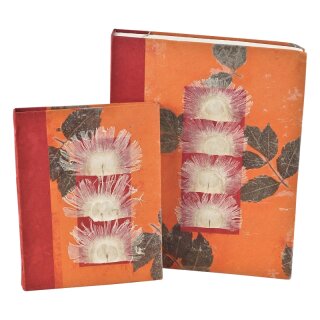 Loktapapier Notizbuch sunrise rot A6