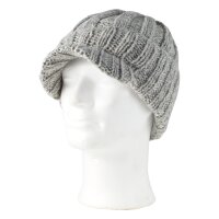 Warme Strickmütze "Cap" für Kinder grau
