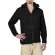 Gerippte Wolljacke "Groove" schwarz XXL