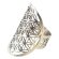 Echtsilber Ring mit kleinen Blume des Lebens 53