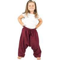 Haremshose für Kinder Plain rot 98/104