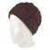 Häkelmütze "flower head" braun
