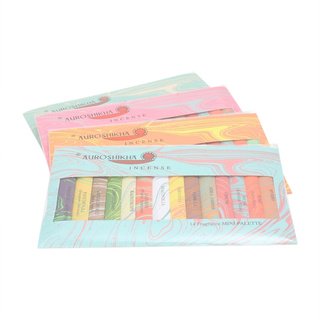 Auroshikha Incense Mini Palette - Räucherstäbchen Geschenk Pack - 14 oder 18 Düften