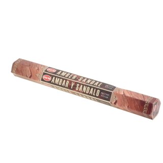 HEM Incense Amber-Sandal (Ambra-Sandelholz) - 20 Rucherstbchen