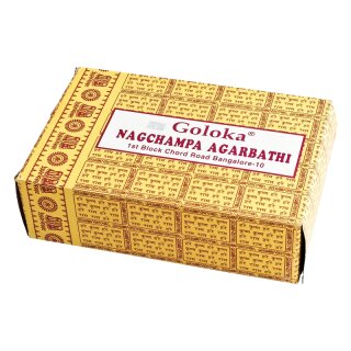 Goloka Nagchampa Agarbathi Rucherstbchen 16g