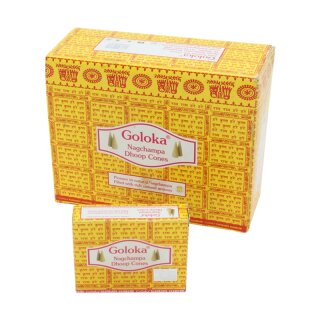 Goloka Dhoop Cones Nag Champa - 10 Rucherkegel