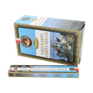 Ppure Nagchampa Premium Masala Incense Sticks - Rucherstbchen Clean Home (Reines Zuhause) 15g