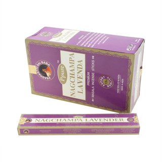 Ppure Nagchampa Premium Masala Incense Sticks - Räucherstäbchen Lavender (Lavendel) 15g