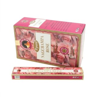 Ppure Nagchampa Premium "Masala Incense Sticks" - Räucherstäbchen Rose (Rose) 15g