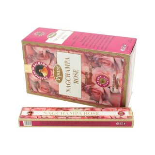 Ppure Nagchampa Premium Masala Incense Sticks - Rucherstbchen Rose (Rose) 15g