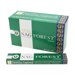 Vijayshrees GOLDEN NAG Rucherstbchen Forest (Wald) 15g