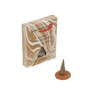 Auroshikha Incense Cones Indra Sandal (Sandelholz) - 14 Rucherkegel