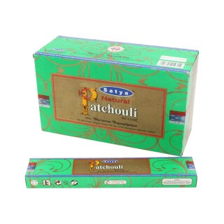 Satya Natural Incense - Rucherstbchen Patchouli (Patschuli) 15g