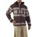 Norweger Wolljacke "Snowflake" braun XXL