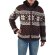 Norweger Wolljacke "Snowflake" braun XXL