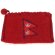 Bestickter Filzgeldbeutel mit verschiedenen Motiven Nepal Fahne rot