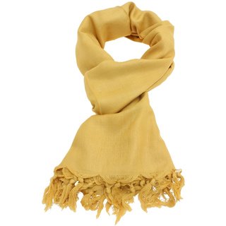 Einfarbiger Schal gelb