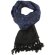 Schal mit Om Muster blau