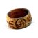 Symbolischer "OM" Ring aus Yak Knochen braun 66