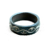 Schöne Ringe mit Gravur schwarz 66