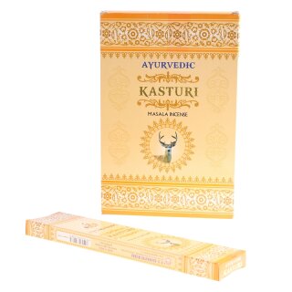 Ayurvedic Masala Incense Kasturi - 15 Rucherstbchen