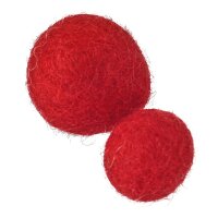 Filzkugeln zum Basteln rot Ø 1 cm