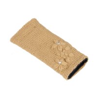 Armstulpen "Diamond" beige