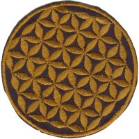 Blume des Lebens Aufnher gold