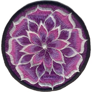 Blume Mandala Aufnher lila