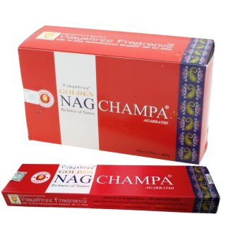 Vijayshrees GOLDEN NAG Rucherstbchen Nagchampa 40g