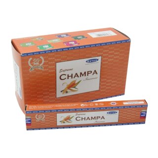 Satya Supreme Rucherstbchen Champa 15g