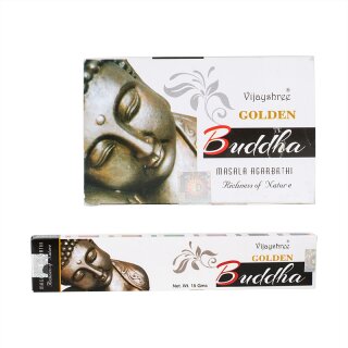 Vijayshrees GOLDEN NAG Räucherstäbchen Buddha 15g