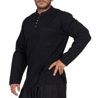 Kurtha mit vier Knöpfen "Khadar" schwarz XL