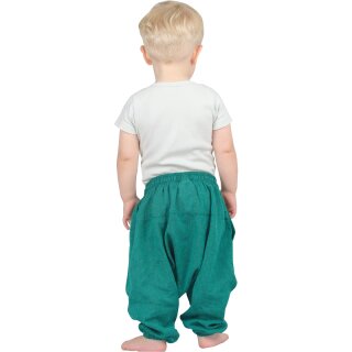 Haremshose fr Babys Plain flaschengrn 56/62