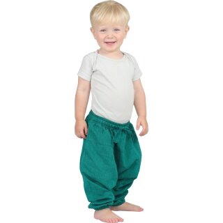 Haremshose fr Babys Plain flaschengrn 56/62