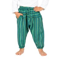 Haremshose für Babys "Stripe" flaschengrün 56/62
