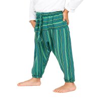 Haremshose für Babys "Stripe" flaschengrün 56/62