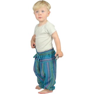Haremshose fr Babys Stripe trkis 68/74