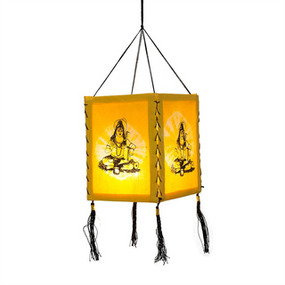 Lampenschirm aus Baumwolle Shiva gelb