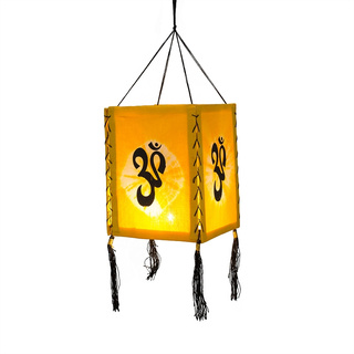 Lampenschirm aus Baumwolle Om gelb