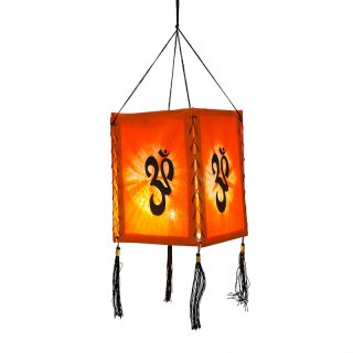 Lampenschirm aus Baumwolle Om orange