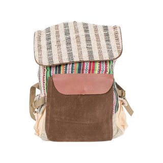 Hanf Rucksack mit Lasche Gorkha