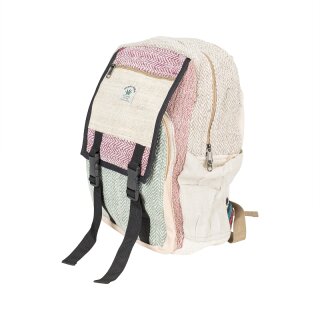 Hanf Rucksack mit Lasche Sunwal