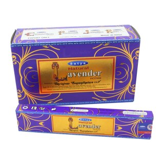 Satya Natural Incense - Räucherstäbchen Lavender (Lavendel) 15g